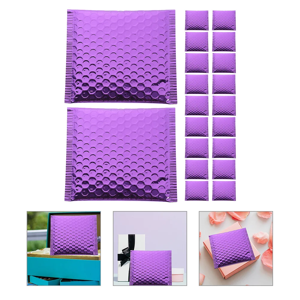20 Pcs Packaging Bags Colored Bubble Envelopes Package Accessory Mailers Multi-function Shipping Clothing Purple
20 Pcs Packaging Bags Colored Bubble Envelopes Package Accessory Mailers Multi-function Shipping Clothing Purple