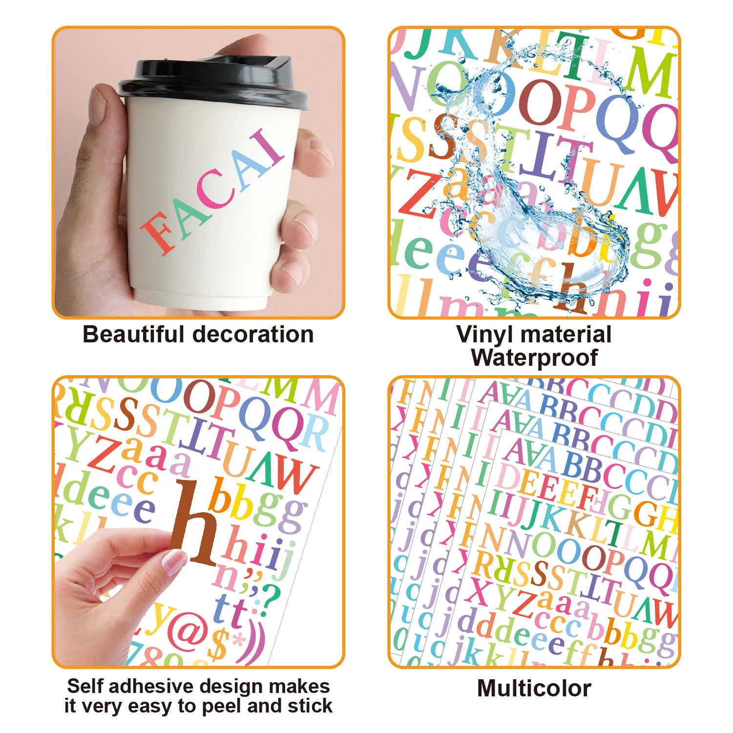 Colorful Number Stickers Vinyl Waterproof School Stationery Personalized Toys Cup Books Home Decoration Letter Stickers
Colorful Number Stickers Vinyl Waterproof School Stationery Personalized Toys Cup Books Home Decoration Letter Stickers