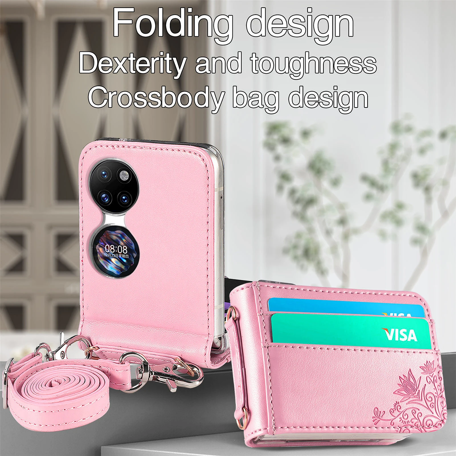 Fashion Leather Wallet Phone Bag Protective Case for Huawei P50 Pocket Phone Strap Design Card Holder Cover Coque
Fashion Leather Wallet Phone Bag Protective Case for Huawei P50 Pocket Phone Strap Design Card Holder Cover Coque