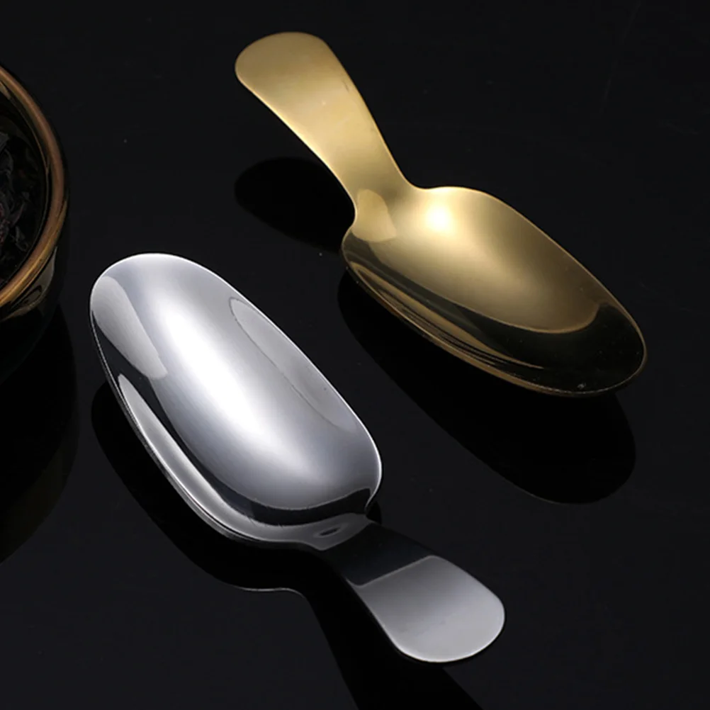 

Spoon Scoop Spoons Tea Steel Stainless Ice Cream Short Handle Mini Shovel Sugar Coffee Honey Salt Loose Dessert Matcha Jam Kung