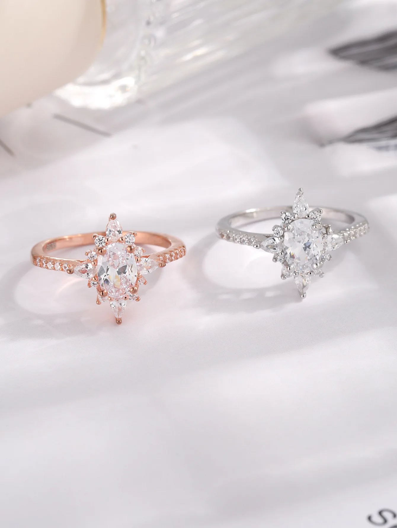 

Новинка 2023, серебряное кольцо с бриллиантами S925, кольцо с бриллиантами и цирконами, простое женское кольцо в Европе и Америке, Лидер продаж