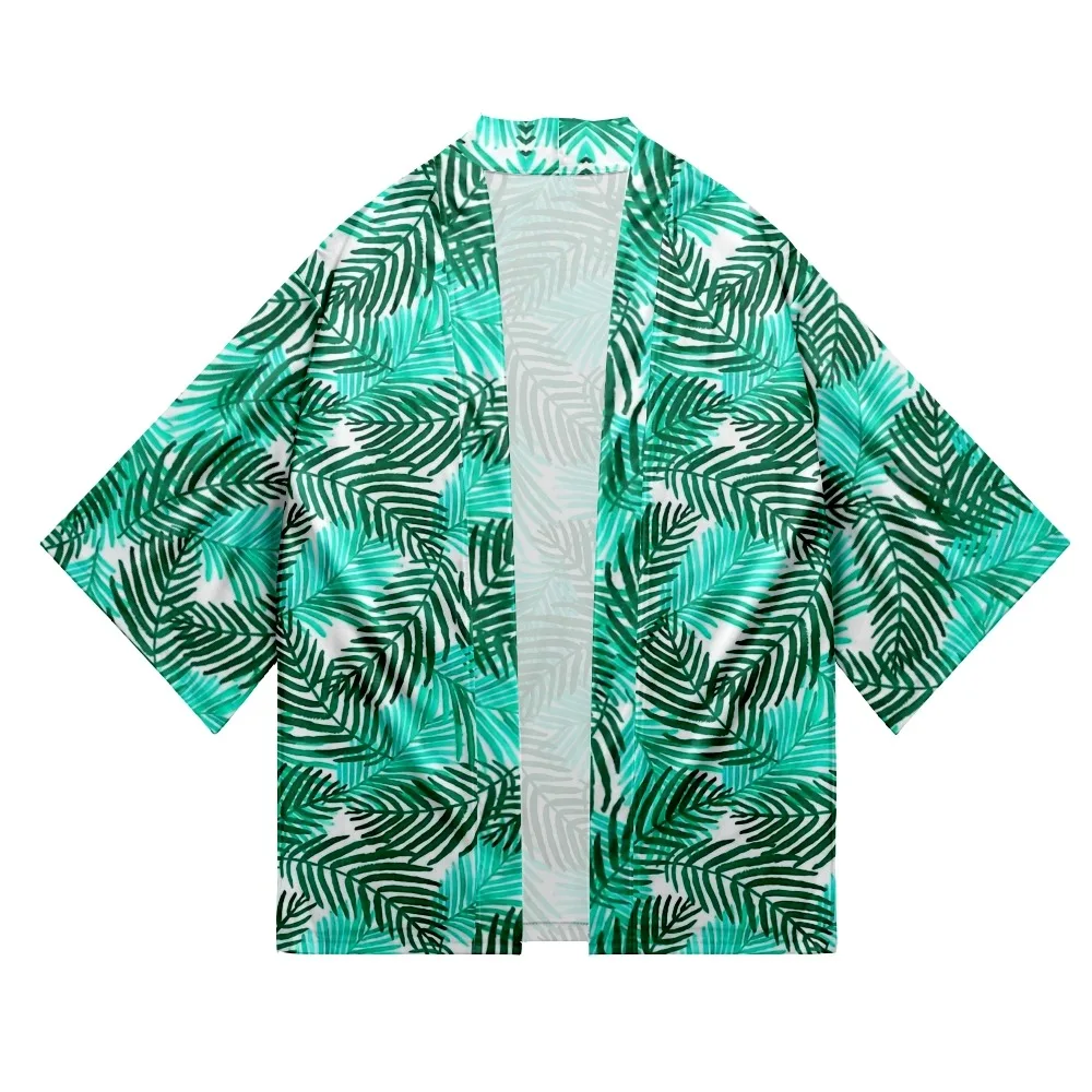 Summer Style Leaf Pattern Shirt Casual Beach Harajuku Men's and Women's Summer Kimono Shirt
Summer Style Leaf Pattern Shirt Casual Beach Harajuku Men's and Women's Summer Kimono Shirt