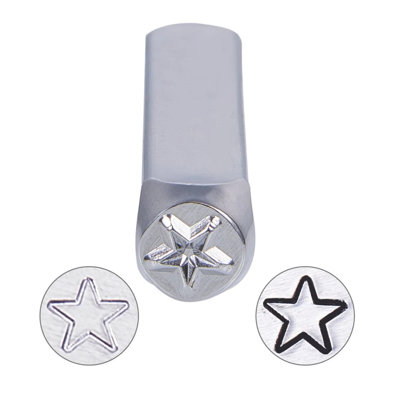 6mm 1/4" Mixed Shapes Metal Design Stamps Punch Stamping Tool - Electroplated Hard Carbon Steel Tools to Stamp/Punch Metal DIY
6mm 1/4" Mixed Shapes Metal Design Stamps Punch Stamping Tool - Electroplated Hard Carbon Steel Tools to Stamp/Punch Metal DIY