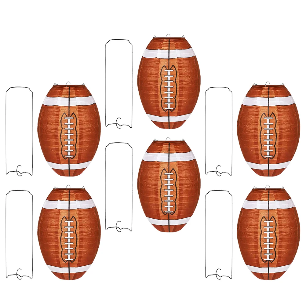 6pcs Folding Creative Activity Rugby Pattern Paper Lantern Festival Lanterns Ceiling Hanging Lantern Rugby Paper Lantern
6pcs Folding Creative Activity Rugby Pattern Paper Lantern Festival Lanterns Ceiling Hanging Lantern Rugby Paper Lantern