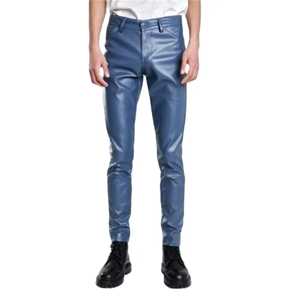 Men Leather Pants Skinny Fit Elastic Fashion Pu Leather Trousers Party & Dance Pants Thin Spring Summer Slim Pantalones Dress Up
Men Leather Pants Skinny Fit Elastic Fashion Pu Leather Trousers Party & Dance Pants Thin Spring Summer Slim Pantalones Dress Up