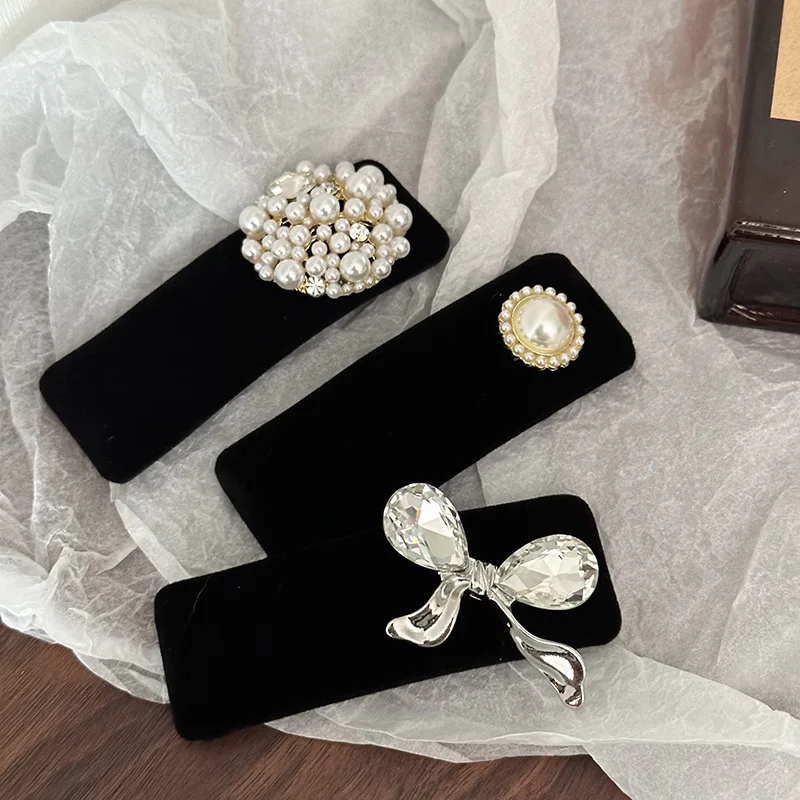 Luxury Black Pearl Rhinestone Geometric Hairpins For Women Girls Sweet Side Hair Clip Barrettes Fashion Hair Accessories Gift
Luxury Black Pearl Rhinestone Geometric Hairpins For Women Girls Sweet Side Hair Clip Barrettes Fashion Hair Accessories Gift