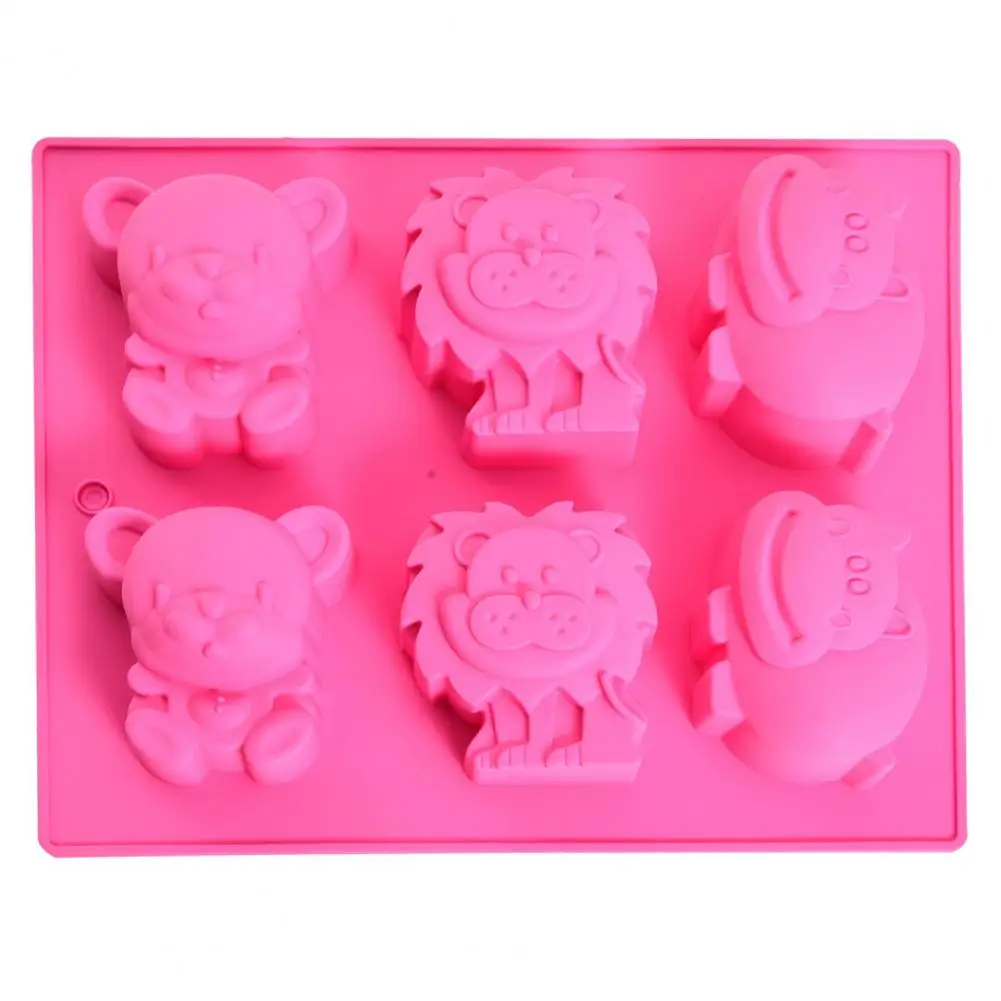 Biscuit Mold Useful Clean Easily Easy Demould 6 Grid Lion/Dinosaur Chocolate Mold Home Supplies Cake Mold Soap Mold
Biscuit Mold Useful Clean Easily Easy Demould 6 Grid Lion/Dinosaur Chocolate Mold Home Supplies Cake Mold Soap Mold