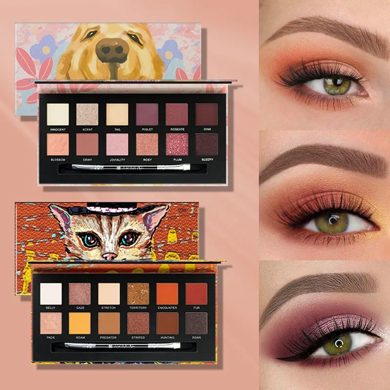 Maquiagem Beauty Women's Cosmetics Glitter 12 Colors Eye Shadow Palette Pigment Waterproof Matte Eye Makeup Tool
Maquiagem Beauty Women's Cosmetics Glitter 12 Colors Eye Shadow Palette Pigment Waterproof Matte Eye Makeup Tool