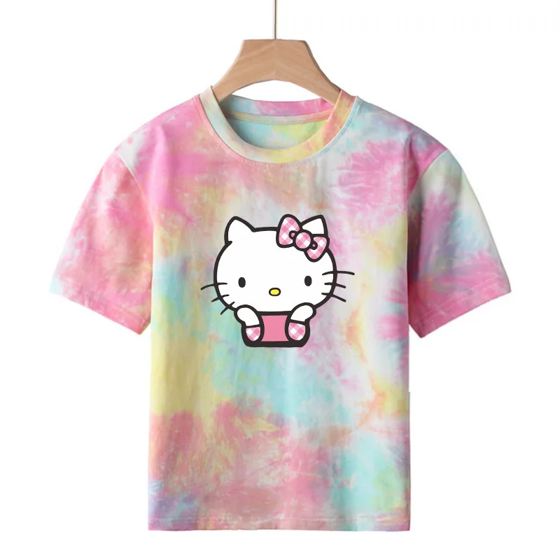 Хлопковая дышащая детская одежда с котенком, свободная футболка для девочек, милый Повседневный трендовый топ для девочек с коротким рукавом и принтом
Хлопковая дышащая детская одежда с котенком, свободная футболка для девочек, милый Повседневный трендовый топ для девочек с коротким рукавом и принтом