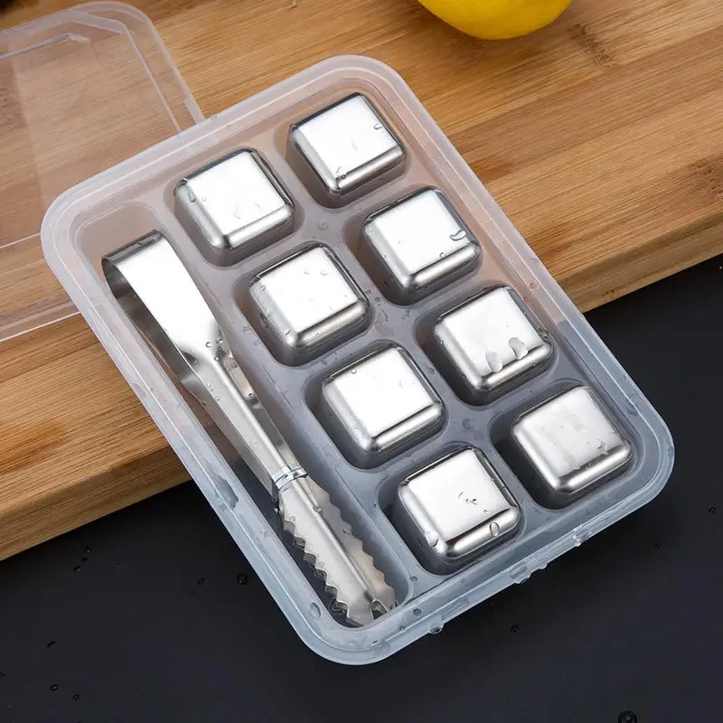 304Stainless Steel Ice Cubes, Quick-frozen Ice Cubes Metal Ice Cubes Coffee Drinks Whiskey Bars Wine Sets and Creative Supplies
304Stainless Steel Ice Cubes, Quick-frozen Ice Cubes Metal Ice Cubes Coffee Drinks Whiskey Bars Wine Sets and Creative Supplies