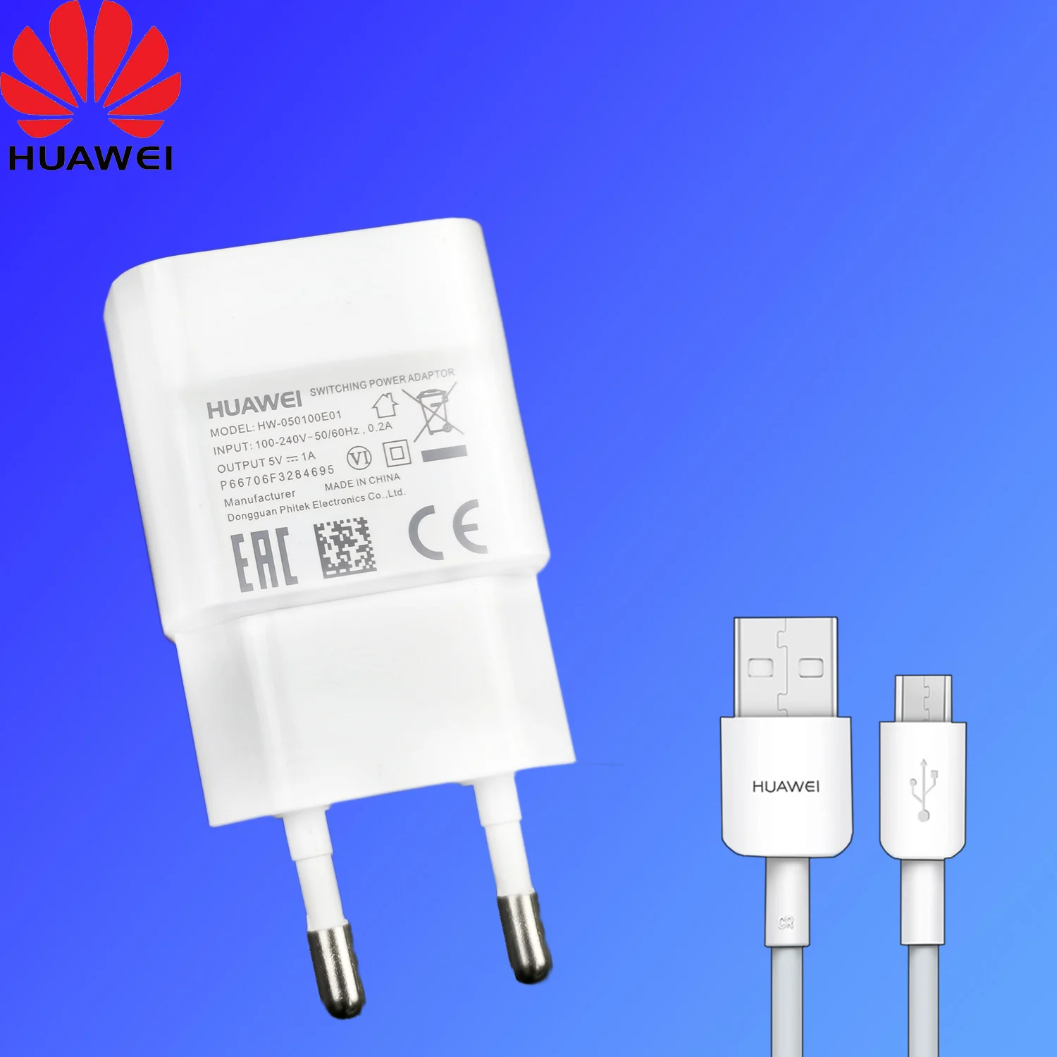 Оригинальный микро-кабель для зарядки Huawei 5 В/1 А 2 адаптер honor 7x 3x 4a 4c 4x g7 p7 p6 5c 6a 5x 6 6c