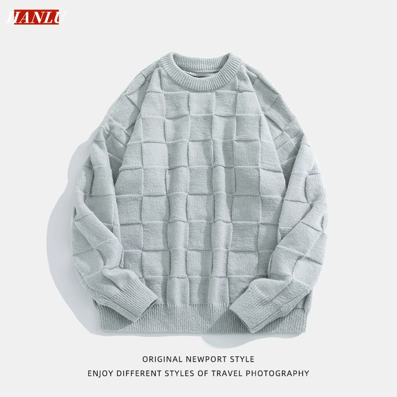 Новинка Осень-зима, мужской свитер HANLU, вязаный пуловер в клетку для шахматной доски, уличная одежда, корейские модные женские свитера, Свитера унисекс, пальто
Новинка Осень-зима, мужской свитер HANLU, вязаный пуловер в клетку для шахматной доски, уличная одежда, корейские модные женские свитера, Свитера унисекс, пальто