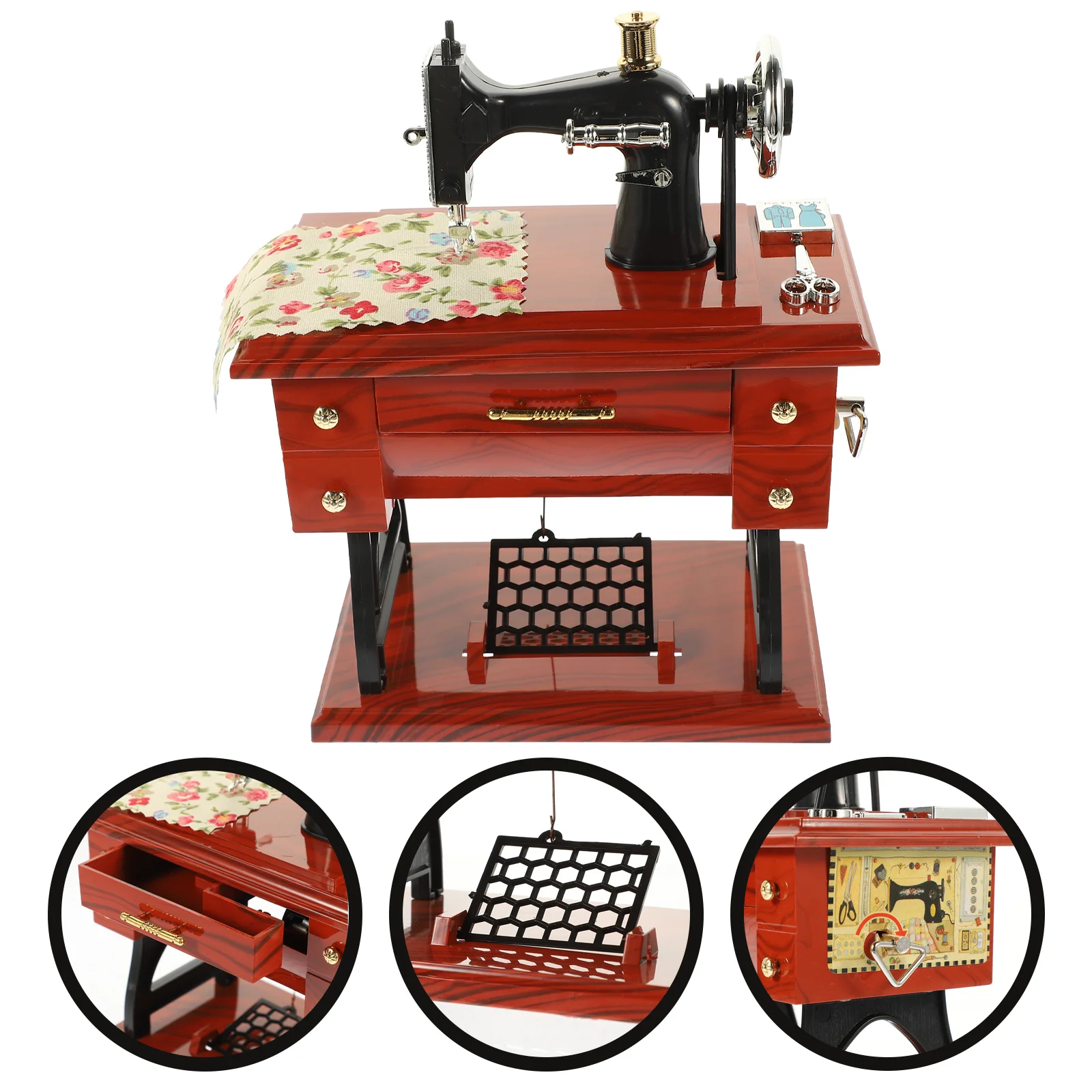 Music Machine Box Sewing Vintage Sartorius Mini Musical Toy Decor Simulation Sweing Model Cranked Hand Mechanism Statue Retro
Music Machine Box Sewing Vintage Sartorius Mini Musical Toy Decor Simulation Sweing Model Cranked Hand Mechanism Statue Retro