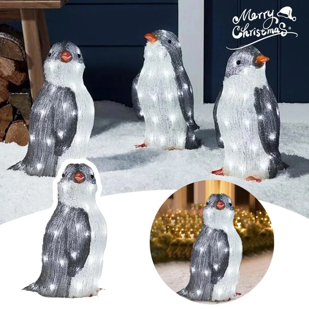 2023 Christmas Garden Decoration Light Penguin Acrylic 50 LED Lamp Stake Xmas Decor 2023 New Year's Eve Party Yard Decor
2023 Christmas Garden Decoration Light Penguin Acrylic 50 LED Lamp Stake Xmas Decor 2023 New Year's Eve Party Yard Decor