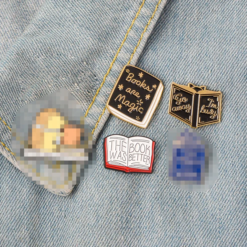 Fashion Cartoon Fun Magic Book Alloy Brooch Creative Enamel Pin Student Badge Clothes Backpack Lapel Pins Women Accessories Gift
Fashion Cartoon Fun Magic Book Alloy Brooch Creative Enamel Pin Student Badge Clothes Backpack Lapel Pins Women Accessories Gift