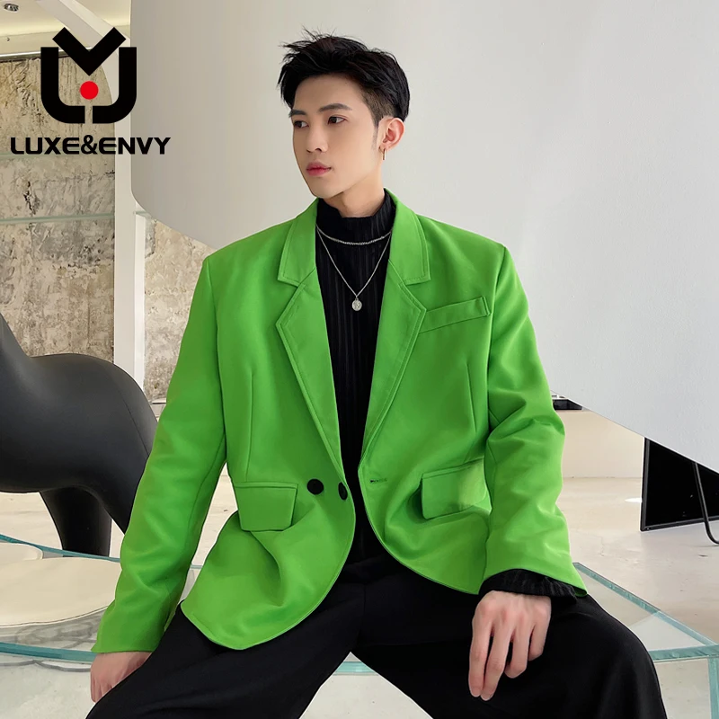 LUXE&ENVY Spring Fluorescent Green Korean Small Suit Single Piece Men's Suit Spring Summer 2023 New
LUXE&ENVY Spring Fluorescent Green Korean Small Suit Single Piece Men's Suit Spring Summer 2023 New