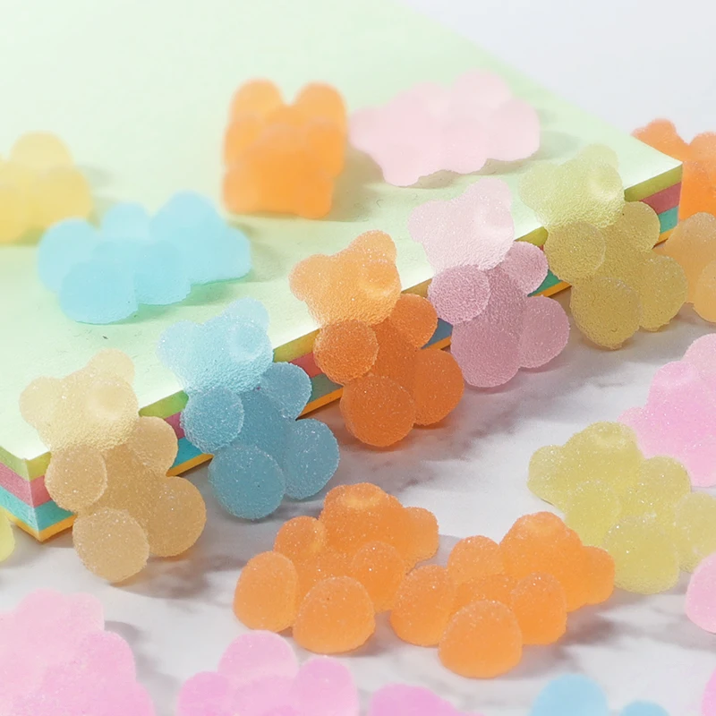 10pcs Gummy Colorful Bear Charms For Jewelry Making Rainbow Cute Bear Pendant Hairwear Decor 3D Kawaii Resin Filling Accessories
10pcs Gummy Colorful Bear Charms For Jewelry Making Rainbow Cute Bear Pendant Hairwear Decor 3D Kawaii Resin Filling Accessories