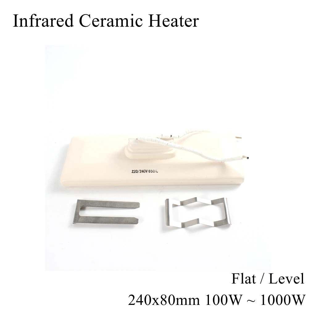 240x80mm 220V IR Infrared Ceramic Heater Air Heating Flat Level Plate Brick Board Top Bottom BGA Rework Station Soldering 240mm
240x80mm 220V IR Infrared Ceramic Heater Air Heating Flat Level Plate Brick Board Top Bottom BGA Rework Station Soldering 240mm