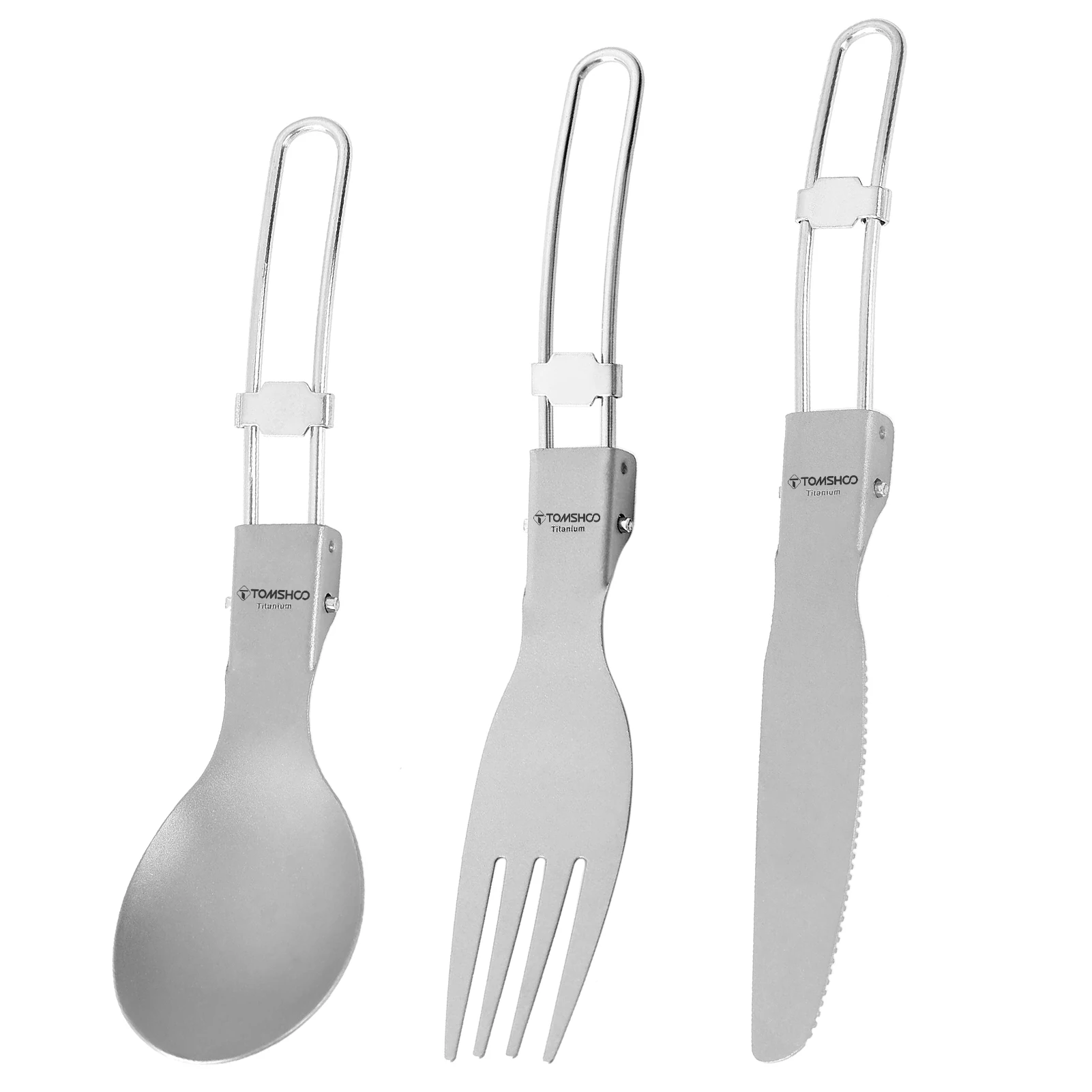3pcs Titanium Fork Spoon Knife Set Ultra-light Folding Cutlery Portable Flatware Set for Hiking Backpacking Picnic Home Use
3pcs Titanium Fork Spoon Knife Set Ultra-light Folding Cutlery Portable Flatware Set for Hiking Backpacking Picnic Home Use