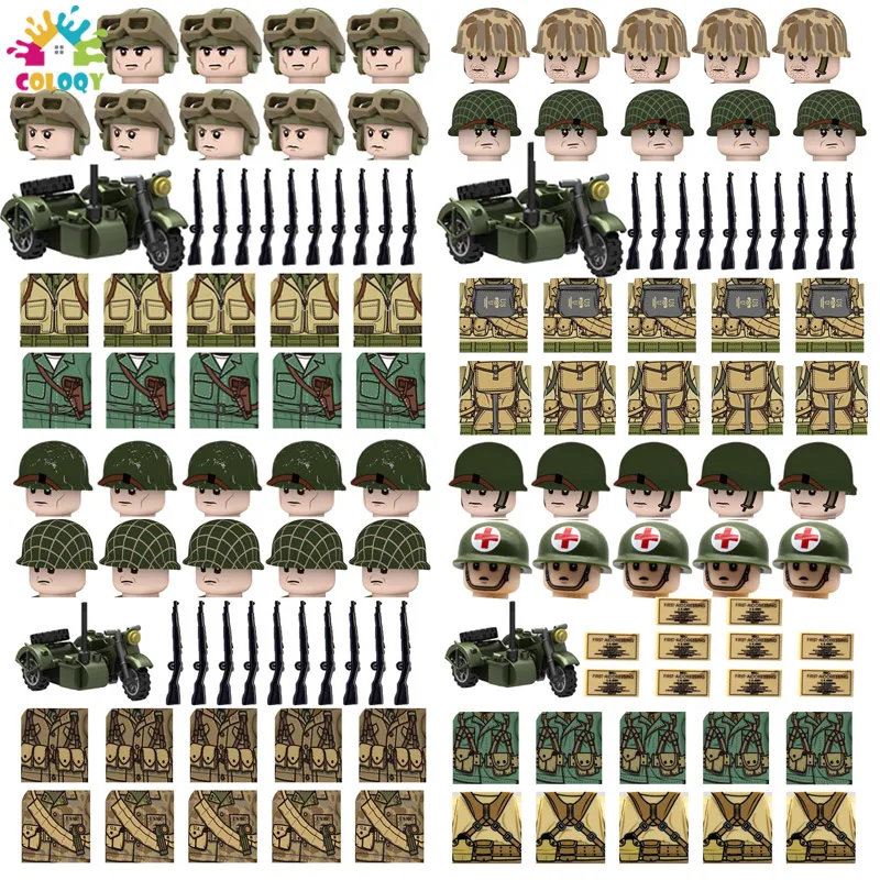 Disney WW2 US Army Building Blocks Western Front Soldiers Figures Bricks Green Military Tricycle Toys For Boys Birthday Gifts
Disney WW2 US Army Building Blocks Western Front Soldiers Figures Bricks Green Military Tricycle Toys For Boys Birthday Gifts
