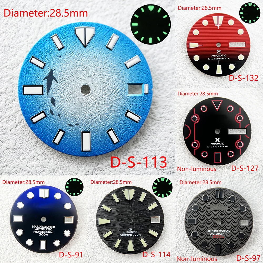 28,5 мм зеленый/синий светящийся циферблат подходит для SKX007/SUB часы аксессуары для NH35 NH36 автоматический механизм с S-логотипом
28,5 мм зеленый/синий светящийся циферблат подходит для SKX007/SUB часы аксессуары для NH35 NH36 автоматический механизм с S-логотипом