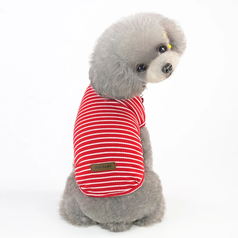 Dog Shirts for Small Dogs Summer Stripe Clothes Vest for Small Medium Puppy Cat Dog Chihuahua Pet Clothes t shirt para perro
Dog Shirts for Small Dogs Summer Stripe Clothes Vest for Small Medium Puppy Cat Dog Chihuahua Pet Clothes t shirt para perro