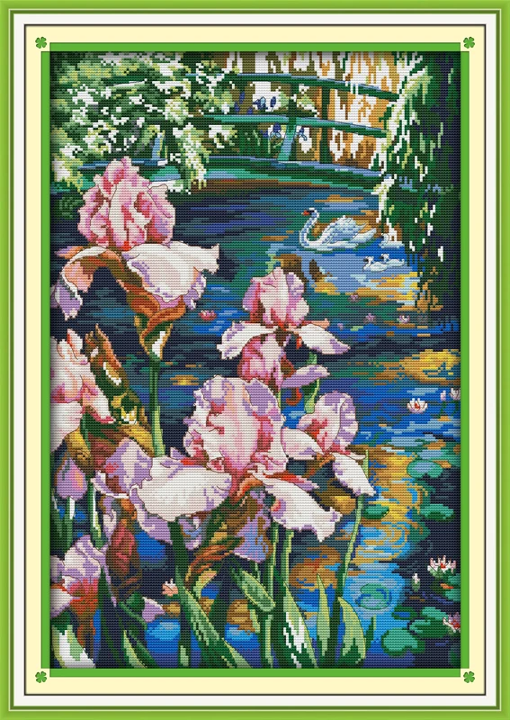 Joy Sunday Pre-printed Cross Stitch Kit Easy Pattern Aida Stamped Fabric Embroidery Set-Iris Pool
Joy Sunday Pre-printed Cross Stitch Kit Easy Pattern Aida Stamped Fabric Embroidery Set-Iris Pool