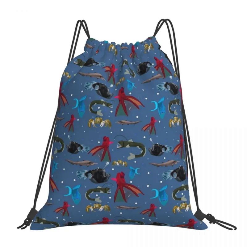 Deep Sea Creatures Backpacks Portable Drawstring Bags Drawstring Bundle Pocket Storage Bag Book Bags For Man Woman Students
Deep Sea Creatures Backpacks Portable Drawstring Bags Drawstring Bundle Pocket Storage Bag Book Bags For Man Woman Students