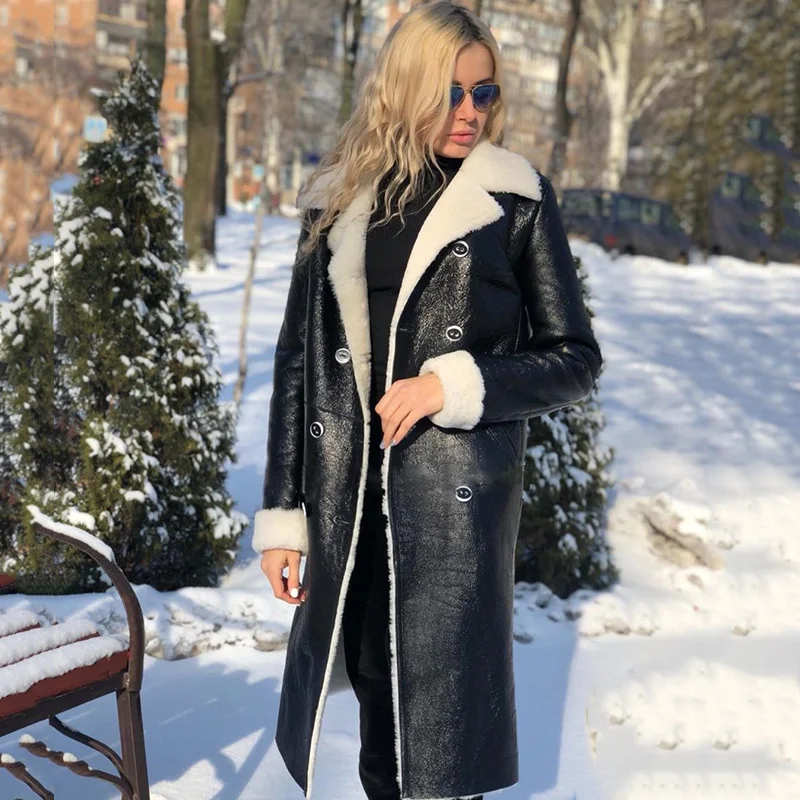 New Winter Women's Faux Leather Coats Long Cotton Casual Fur Hooded Jackets Thick Warm Winter Parkas for Female Overcoat Coat
New Winter Women's Faux Leather Coats Long Cotton Casual Fur Hooded Jackets Thick Warm Winter Parkas for Female Overcoat Coat