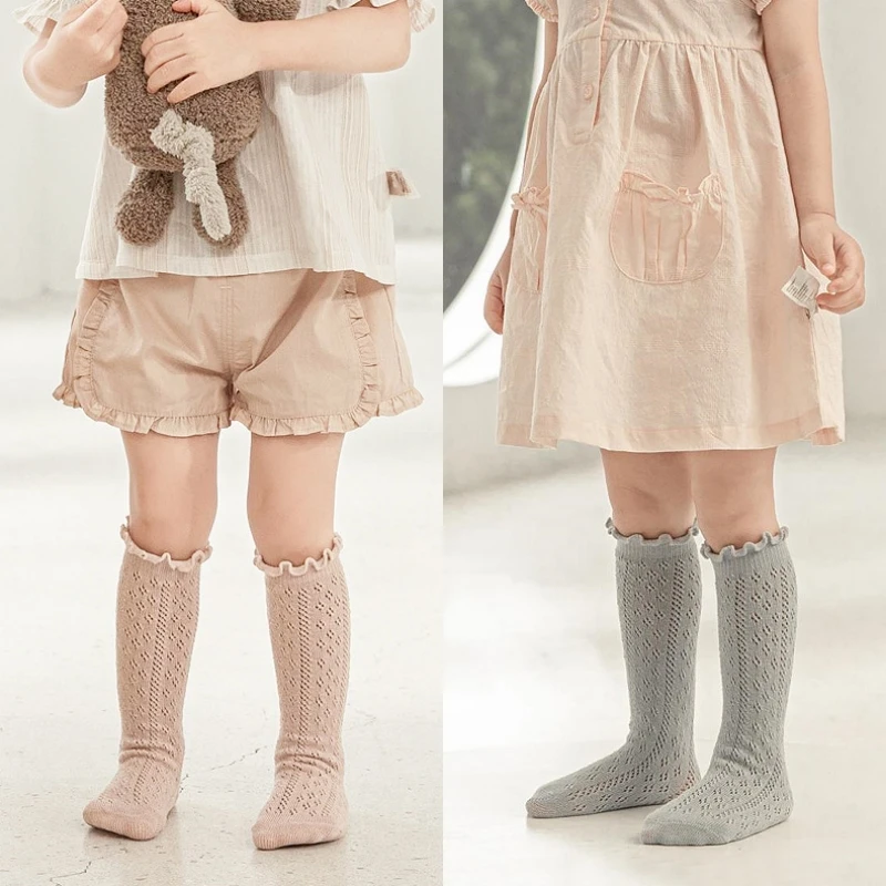 Summer Kids Knee High Socks Baby Girls Boys Ruffled Long Sock Soft Cotton Mesh Breathable Children Hollow Out Sock for 0-3 Years
Summer Kids Knee High Socks Baby Girls Boys Ruffled Long Sock Soft Cotton Mesh Breathable Children Hollow Out Sock for 0-3 Years