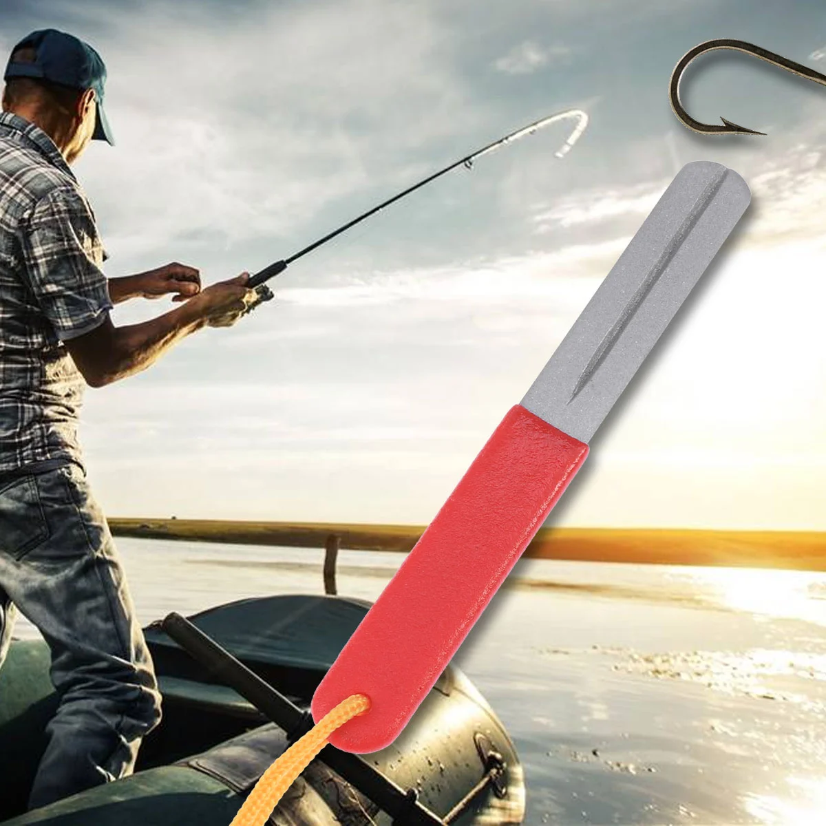 Hook Sharpener File Diamond Sports Hanging Strip Dual Grit Sharpening Stone Portable Grinding Tool Handle Double Side Hone
Hook Sharpener File Diamond Sports Hanging Strip Dual Grit Sharpening Stone Portable Grinding Tool Handle Double Side Hone