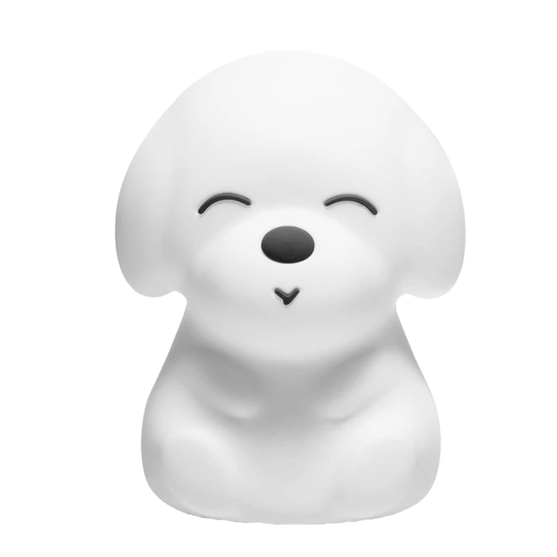 Dog LED Night Light Colorful Silicone Touch Sensor RGB Dimming Bedside Desktop Lamp For Children Kids Baby Gift
Dog LED Night Light Colorful Silicone Touch Sensor RGB Dimming Bedside Desktop Lamp For Children Kids Baby Gift