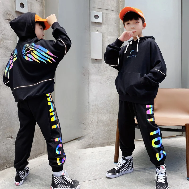 Boys Suit Sweatshirts +Pants Cotton 2Pcs/Sets 2023 Reflective Spring Autumn Jogging Suit Thicken Children Clothing
Boys Suit Sweatshirts +Pants Cotton 2Pcs/Sets 2023 Reflective Spring Autumn Jogging Suit Thicken Children Clothing