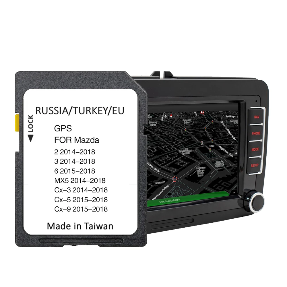 

Suitable For Mazda MX5 From 2014 TO 2021 16GB EZ1W Navigation SD Map Europe Car GPS Card