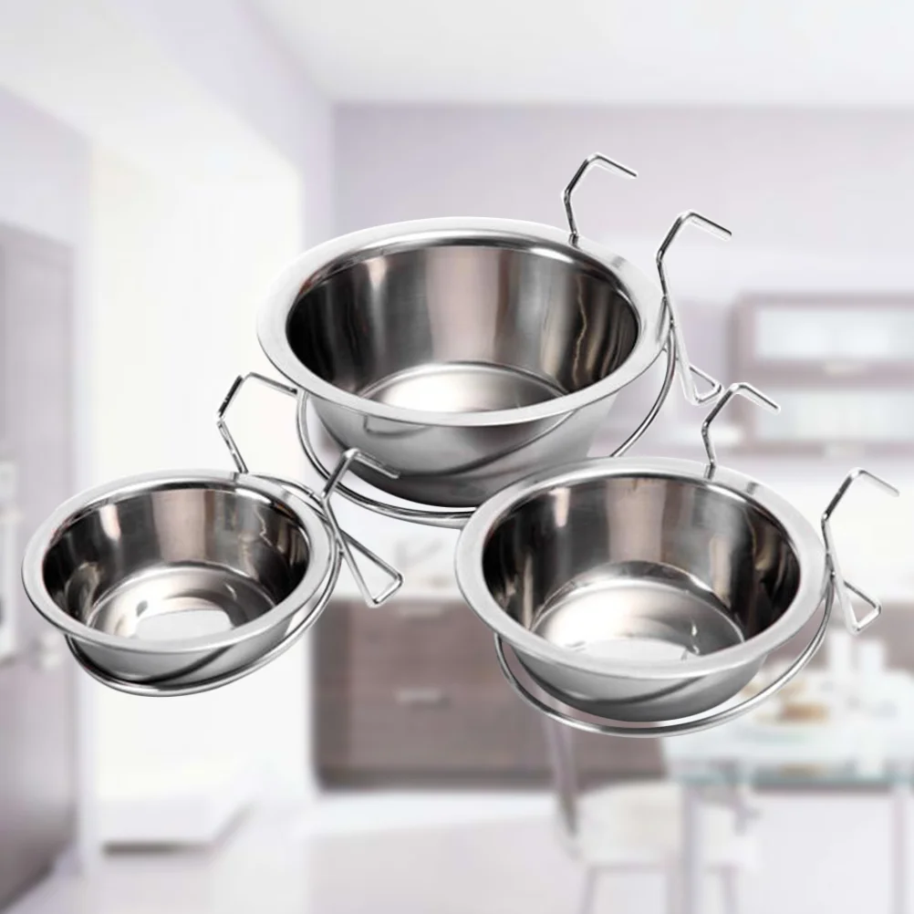 3PCS Stainless Steel Coop Cup Feeding Durable Parrot Feeding Dish Dog Bowls Puppy Bowl for Pet Dog Rabbit
3PCS Stainless Steel Coop Cup Feeding Durable Parrot Feeding Dish Dog Bowls Puppy Bowl for Pet Dog Rabbit