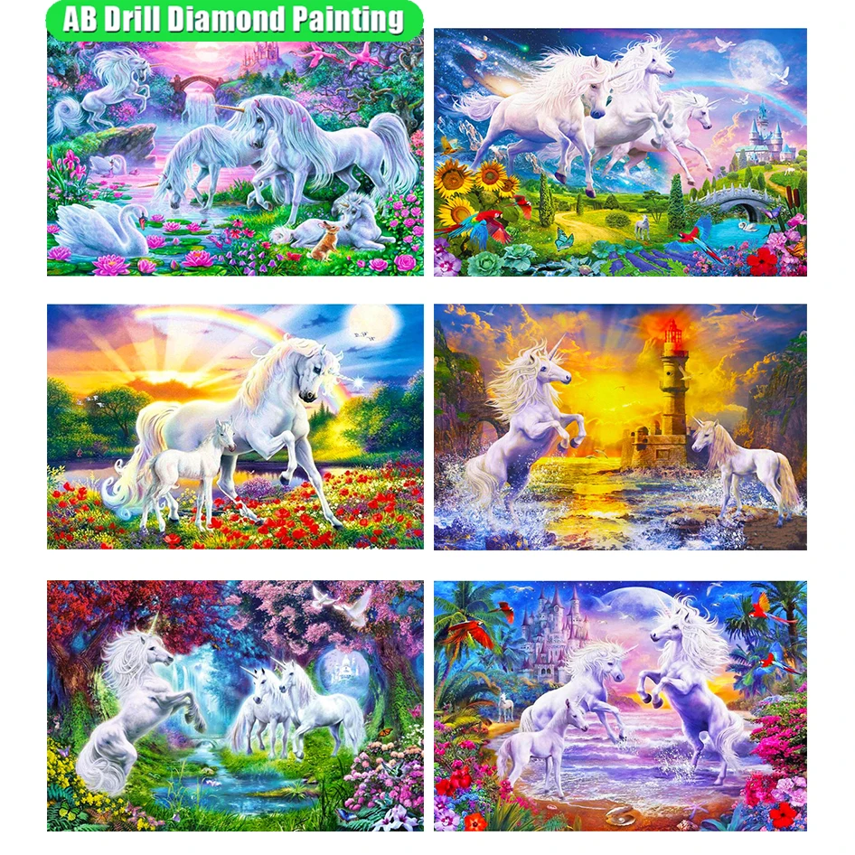 5D Ab Diamond Painting Animal Unicorn White Horse Diamond Mosaic Embroidery Cross Stitch Kit Rhinestone Picture Home Decor Ll445
5D Ab Diamond Painting Animal Unicorn White Horse Diamond Mosaic Embroidery Cross Stitch Kit Rhinestone Picture Home Decor Ll445
