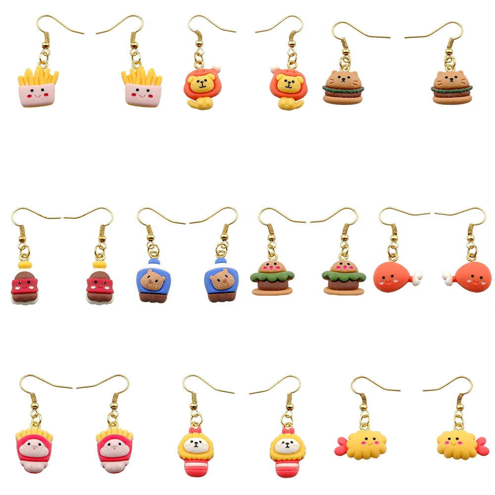 MM Creative Earring For Women Resin Hamburger French Fries Coke Drop Earrings Children Handmade Jewelry DIY Gifts
MM Creative Earring For Women Resin Hamburger French Fries Coke Drop Earrings Children Handmade Jewelry DIY Gifts