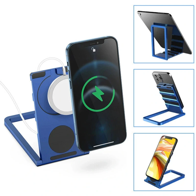 2 In 1 Phone / Tablet Holder Folding Magnetic for Charger Base Stand Mount Dock Aluminium Alloy Desktop Series
2 In 1 Phone / Tablet Holder Folding Magnetic for Charger Base Stand Mount Dock Aluminium Alloy Desktop Series
