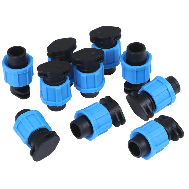 10PCS/Lot 16mm Drip Irrigation Tape End Plug Pipe Fitting Connectors w Thread Lock for Garden Watering System Greenyhouse
10PCS/Lot 16mm Drip Irrigation Tape End Plug Pipe Fitting Connectors w Thread Lock for Garden Watering System Greenyhouse