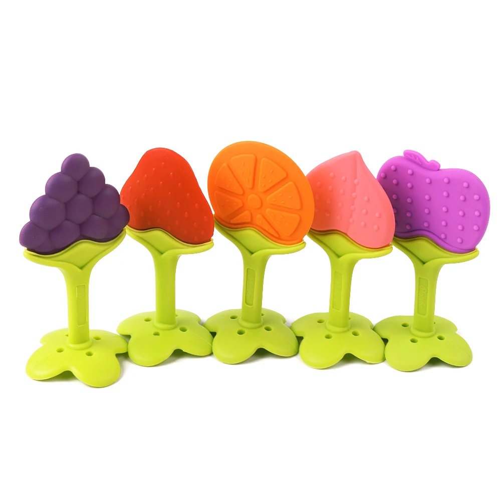 1pc Baby Teether Food Grade Silicone Teether Fruit Shape Baby Teething Silicone Teething Toys Infant Chew Tooth Toys
1pc Baby Teether Food Grade Silicone Teether Fruit Shape Baby Teething Silicone Teething Toys Infant Chew Tooth Toys