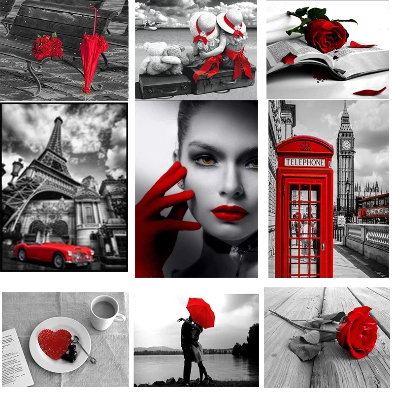 5d DIY Diamond Embroidery Red and Black Series Diamond Painting Cross Stitch Kit Rhinestone Mosaic Decoration Wall Art Craft Gif
5d DIY Diamond Embroidery Red and Black Series Diamond Painting Cross Stitch Kit Rhinestone Mosaic Decoration Wall Art Craft Gif