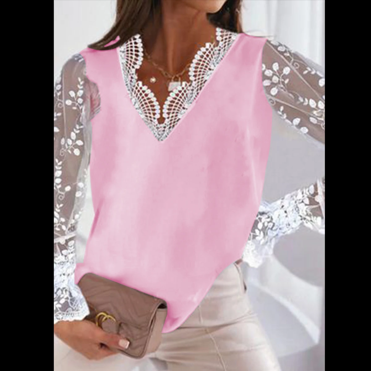 Basic None Party Long Sleeve Women Cotton All-Season Pullover Elegant Solid V-Neck
Basic None Party Long Sleeve Women Cotton All-Season Pullover Elegant Solid V-Neck