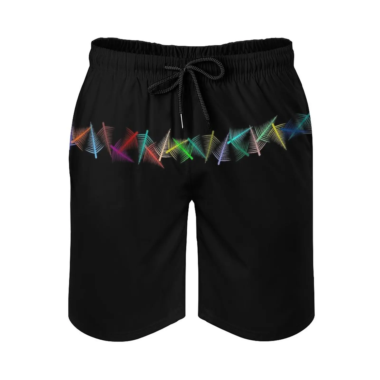

Trees Men's Beach Shorts With Mesh Lining Surfing Pants Swim Trunks Forest Forester Nature Psychedelic Trance Party Sport Dj