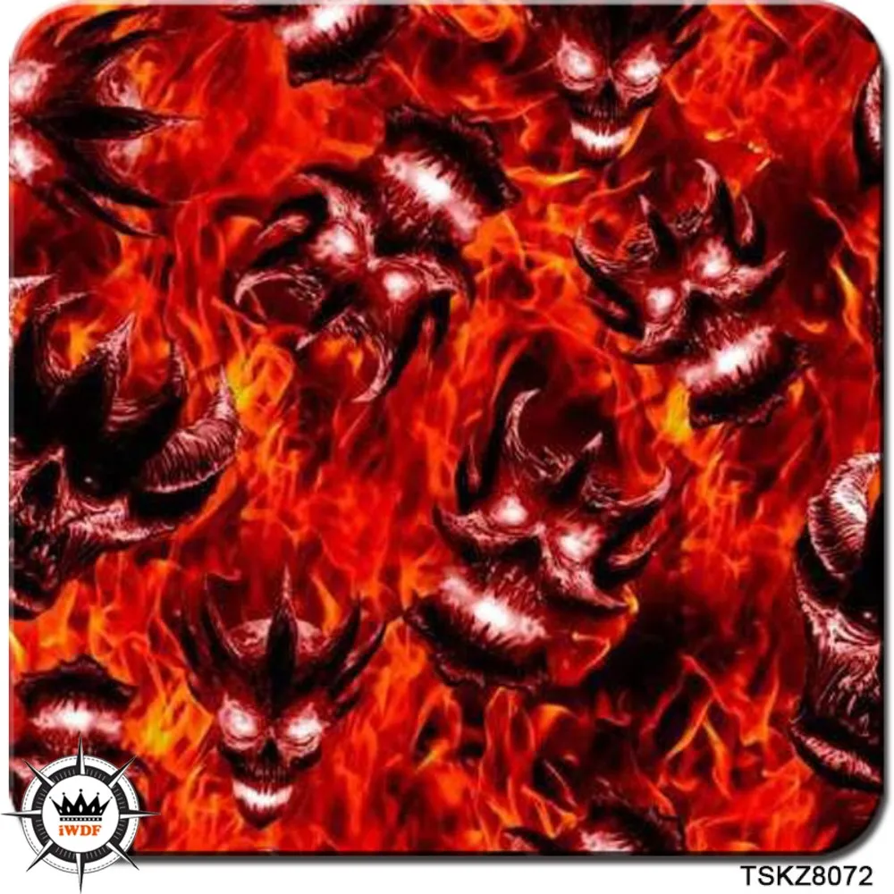 WDF8072 10 Square Width 0.5M Cool Skull And Flame Water Transfer Printing Film Hydrographic Films
WDF8072 10 Square Width 0.5M Cool Skull And Flame Water Transfer Printing Film Hydrographic Films