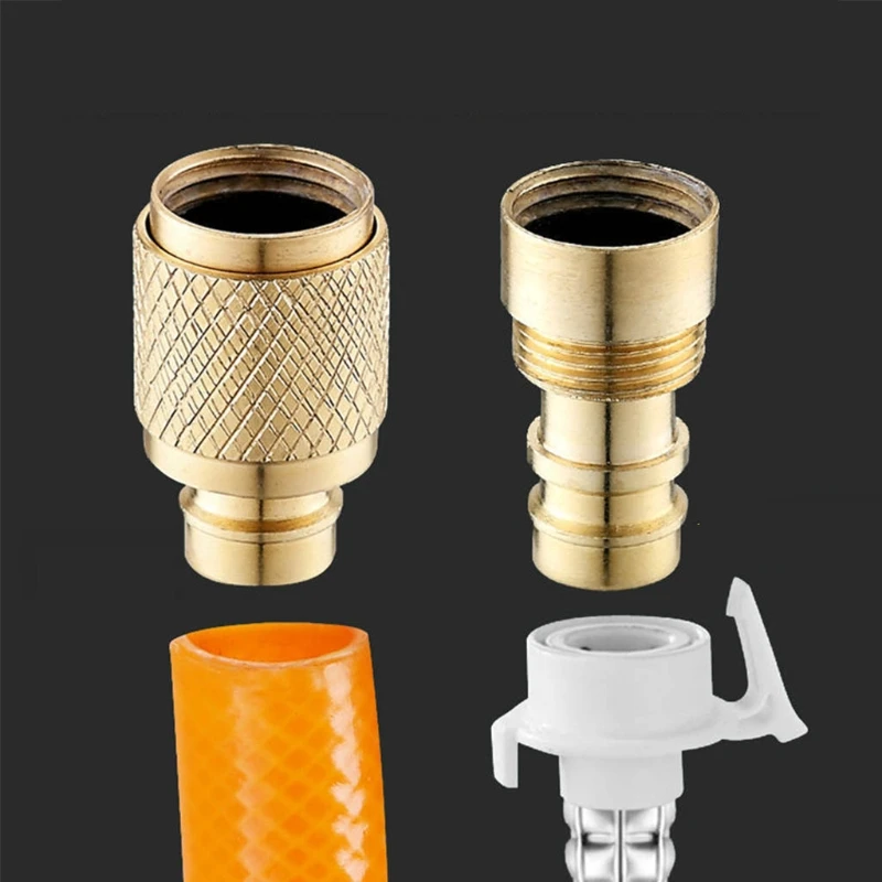 Brass Quick Connector Garden Hose Swivel Connector Brass Nozzle Water Hose Fittings for Connecting Washing Machine 87HA
Brass Quick Connector Garden Hose Swivel Connector Brass Nozzle Water Hose Fittings for Connecting Washing Machine 87HA