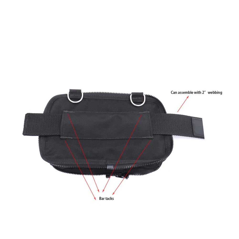 

Storage Pouch Sidemount Pouch Bag Black 1 Pc 25*15*8cm Accessories BCD Side Mount Mini Scuba Diving Durable High Quality