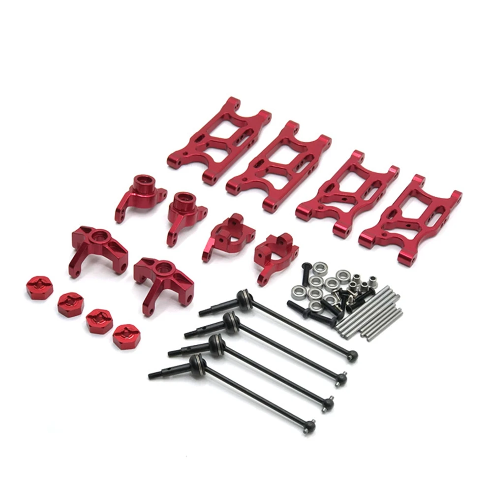 Metal Upgrade Parts Kit Suspension Arms Steering Knuckle for Wltoys 144001 124019 124018 LC Racing 1/14 RC Car Red
Metal Upgrade Parts Kit Suspension Arms Steering Knuckle for Wltoys 144001 124019 124018 LC Racing 1/14 RC Car Red