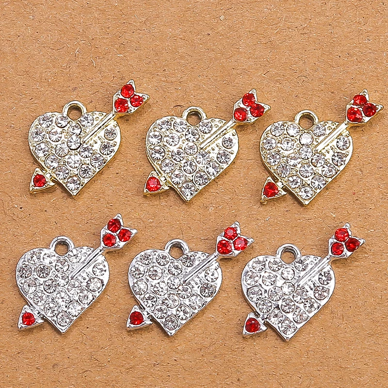 10pcs Delicate Crystal Love Heart Charms Pendants for Jewelry Making Women Girls Fashion Necklaces Earrings DIY Crafts Supplies
10pcs Delicate Crystal Love Heart Charms Pendants for Jewelry Making Women Girls Fashion Necklaces Earrings DIY Crafts Supplies