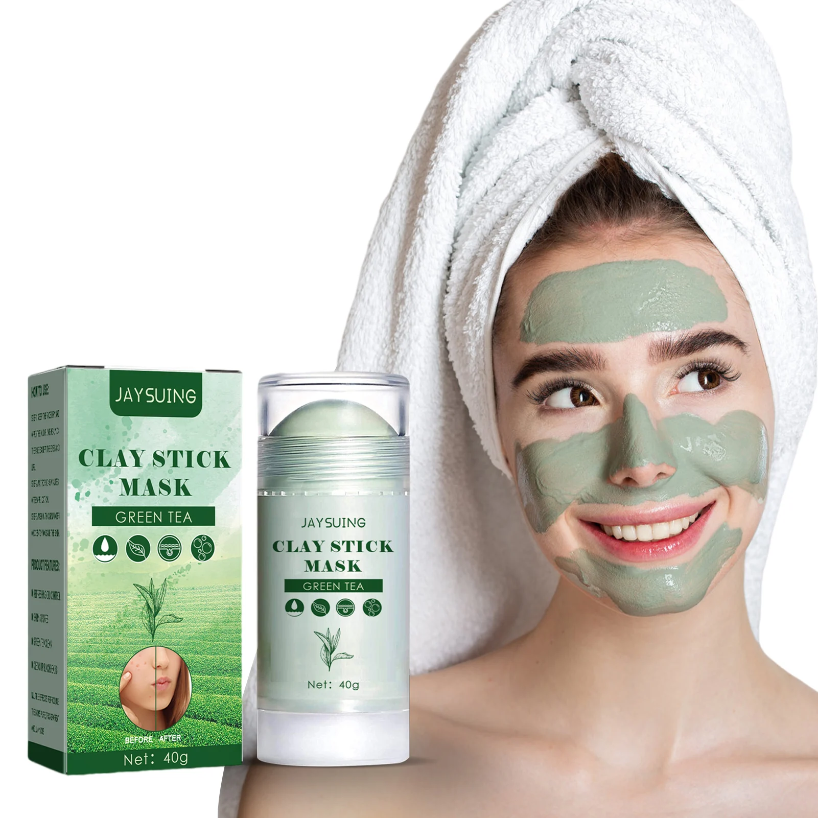 Green Tea Stick Masque For Face Blackhead Remover Poreless Deep Cleanse Film Stick Oil Control Skin Brightening For All Skin 
Green Tea Stick Masque For Face Blackhead Remover Poreless Deep Cleanse Film Stick Oil Control Skin Brightening For All Skin