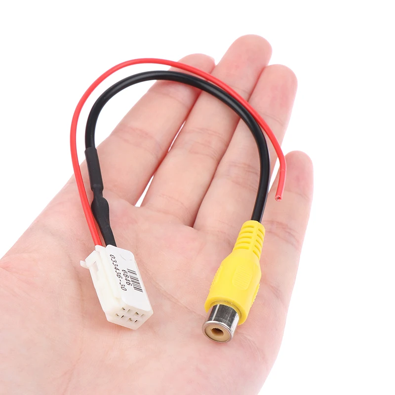 

1pc 4 Pin 24CM Practical For Car Male Connector Radio Cable Adapter Back Up Reverse Camera Input Plug
